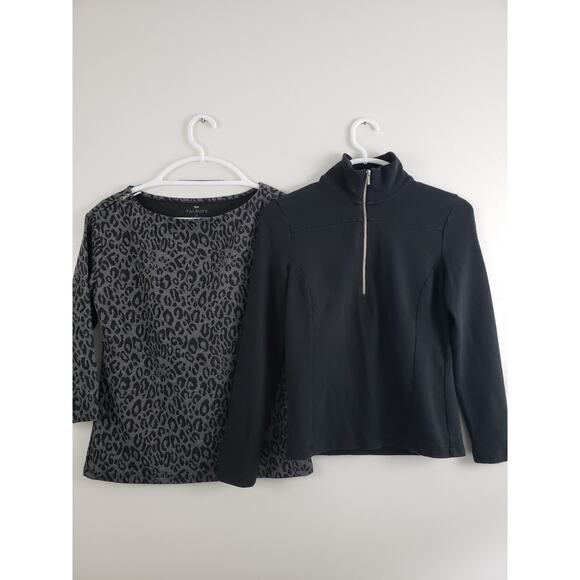 Y2K Talbots Womens Sweater Size XS Mock Neck Pullover Mobwife Office Siren Lot 2 - Picture 1 of 8